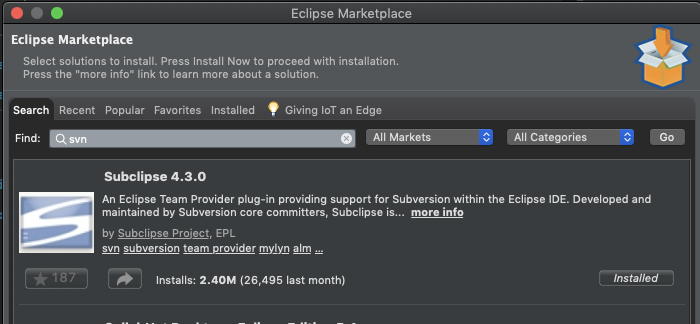 svn install for mac eclipse 2019-09 Hint » Blog Archive » OWLlab.org